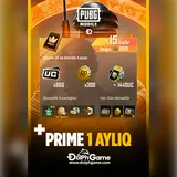 Pubg Mobile Prime Plus 1 Aylıq - 900 UC al — 17,42 ₼