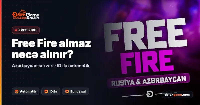 Free Fire almaz necə alınır — Azərbaycan serveri, DolPh Game